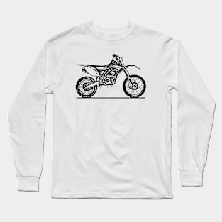 CRF150RB Motorcycle Sketch Art Long Sleeve T-Shirt